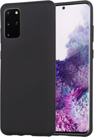 Hoesje Geschikt voor Samsung Galaxy S20 Plus TPU back cover/achterkant hoesje kleur Zwart