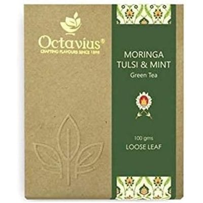 Thé vert Octavius Moringa, Tulsi et Menthe en vrac - 100 g gray