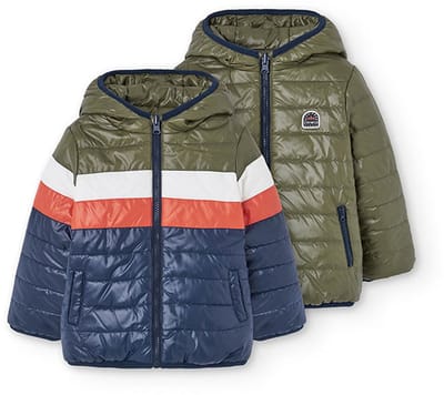 Boboli Reversible Parka Groen,Blauw 4 Years Kinderen