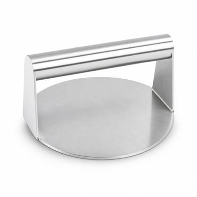 hamburgerpers - Smash burger pers - Diameter 13.7 cm - RVS - Vaatwasbestendig