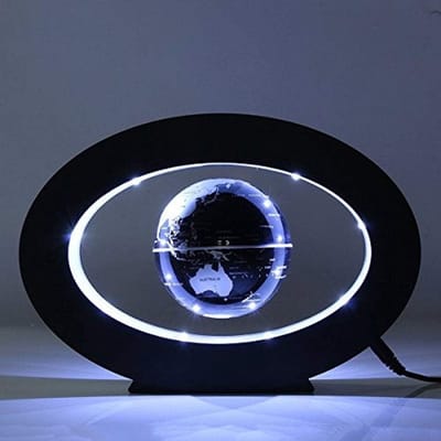 Zwevende Bol - Magnetische Wereld - Decoratief Object - LED Verlichting - 26 cm - Gekleurd