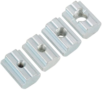 T-slot Moeren Set van 20 Stuks voor Aluminium Profielen - M3, M4, M5, M8 Bevestigingsmoeren voor Constructies en Accessoires