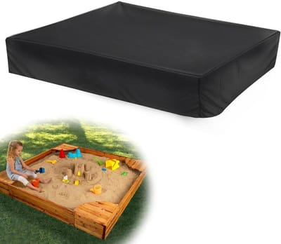 Herbst Sandpit Cover, 200 x 200 cm, Waterproof, 210D Oxford Fabric, Drawstring, Sandpit Cover for Sandpit, Pool, Garden