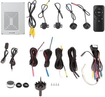 Allecto - Universeel 360 Graden Omringend Camerasysteem - Waterdicht - Nachtzicht - Groothoek 170 ° - Auto DVR-opname - Achteruitrijcamera's - Gesc..