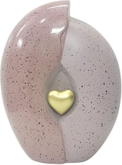 Unieke As Urn - 3 Liter - Handgemaakte Hart urn - Urn - Crematie Urn - Uniek - Voor Huisdieren of Menselijk As - Crematie As - Decoratie Urn - Pink Heart