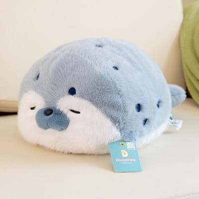 Zachte Cartoon Zeedieren Zeeotter Knuffel Kussen Blauwe Zeehond Zeeleeuw Knuffeldier Verjaardagscadeau Voor Jongens En Meisjes see choose option
