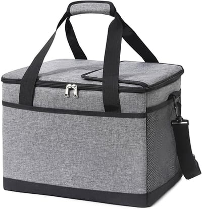 Koeltas - Geïsoleerde Koeltas - 35 Liter - Lunchtas - Grijs - 42 x 28 x 31cm