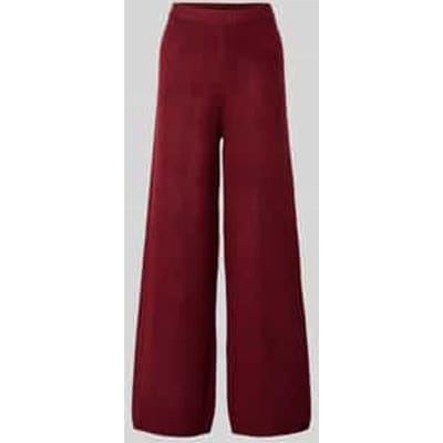 Wide fit gebreide broek met elastische band