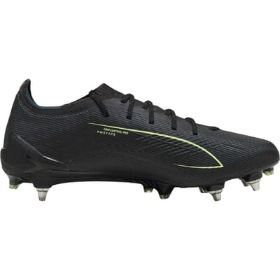 Puma Ultra 6-voetbalschoenen voor heren, geschikt voor zachte ondergrond (Poema Zwart)