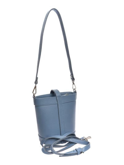 Anna Luchini Turquoise Rundleer Tas