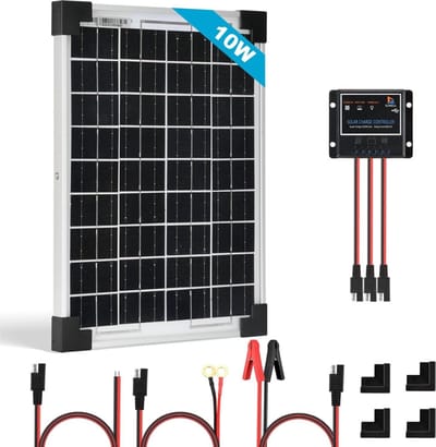 DailySupplies® Zonnepanelen Compleet Pakket - Zonnepaneel met Stekker - Plat Dak - 20W - Wit