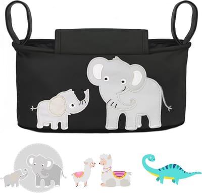 Kinderwagen Organizer met Dispenser voor Vochtige Doekjes - Multifunctionele Opbergtas voor Baby's