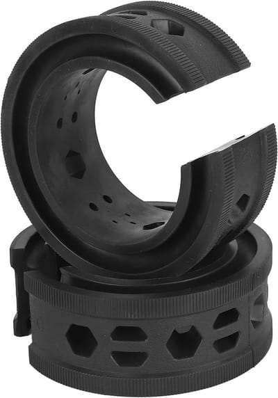 Veerkrachtige Schokdemper met Spiraalveren en Rubberen Spacer - 2 Stuks Anti-vibratie, Geluidsreductie, Universeel voor Auto's en Amortisseurs
