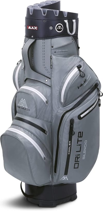 Waterafstotende Golftas Cartbag met 14-Voudige Divider - Grijs