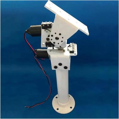 Gimbal Zonnepaneel Tracker - Dubbel Assig - Zonne Energie - Volledig Metalen - 340 Graden - Zilver