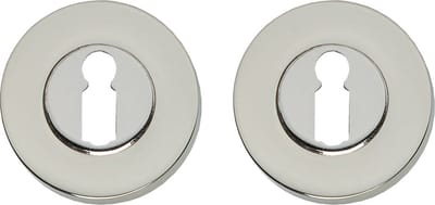 Intersteel Rozet sleutelgat rond verdekt massief nikkel