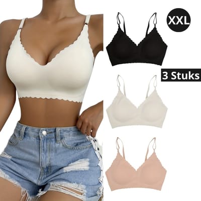 Livano BH Zonder Beugel - Zonder Bandjes - Push-up Bh's - Comfort Bh - Gemengd - XXL