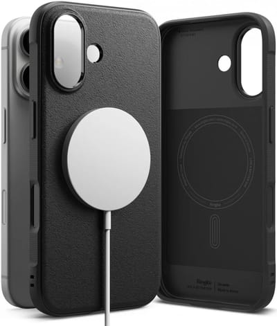 Ringke Onyx Magnetic | Hoesje Geschikt voor Apple iPhone 16 Plus | Compatibel met MagSafe | Back Cover Flexibel TPU | Zwart