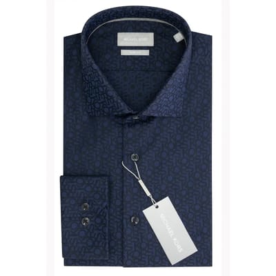 Slim fit overhemd Michael Kors Jacquard