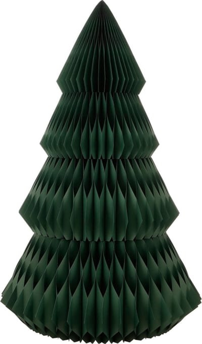 Mica Decorations Papieren Kerstboom - Opvouwbare Kunstkerstboom - H212 x Ø120 cm - Kerst Decoratie - FSC Mix - Groen