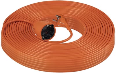 Verlengsnoer 40 meter – Verlengkabel buiten voor max. 3680 Watt – Verlengsnoer buiten IP20 – 3 x 1,0 mm² - Oranje