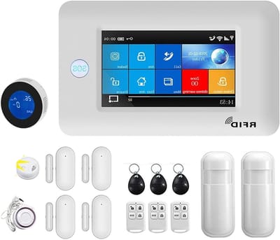 Alarmsysteem - Inbraakalarmset - Huis Beveiligen - 2.4 Inch Kleurenscherm - 99 Zones - Wit