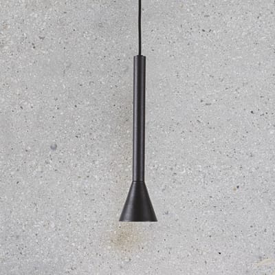 IDEAL LUX LED hanglamp Diesis, zwart, Ø 6 cm, metaal