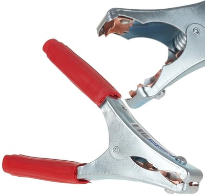 GEKO Batterijklem - 500A - Staal en Koper - 210x130 mm - Rood Geïsoleerd