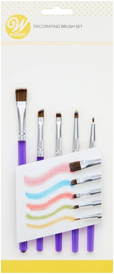 Wilton Decoratiekwast Set - 5 Stuks - Bakkwast - Taartgereedschap