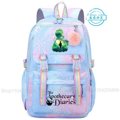 De Apothekersdagboeken Rugzak Voor Meisjes Anime Maomao Mochila Student Schooltas Cartoon Schooltas Cadeau Mode Reizen Rucksack 16 inches