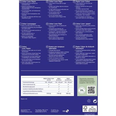 Avery Zweckform Premium Colour Laser Paper 25983 - Glänzend - weiß - A3 (297 x 420 mm) - 150 g/m² - 100 Blatt Fotopapier (25983-100)