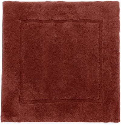 Casilin WC-mat Antislip Orlando - 60x60cm - Vierkante Badmat - Waterabsorberend - Wasbaar en Sneldrogend - Acryl - Oranje