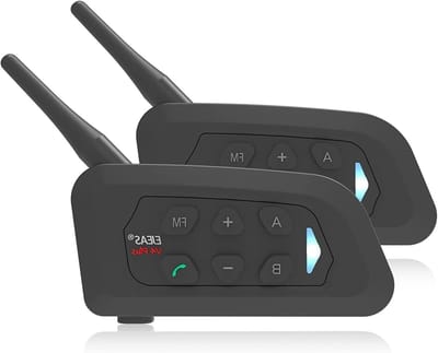 Motorfiets Headset - Communicatie Systeem - Onderling Praten - 4-weg Intercom - 1500 m Bereik - Zwart