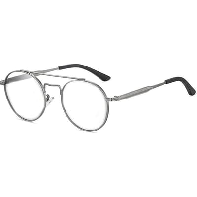 0 -0.50 -0.75 à -6.0 Lunettes Vision Nocturne Rondes Myopes Lunettes de Soleil Polarisées Métal Femmes Hommes Lunettes de Soleil Myopie sur Ordonnance Myopia -0.5 gray