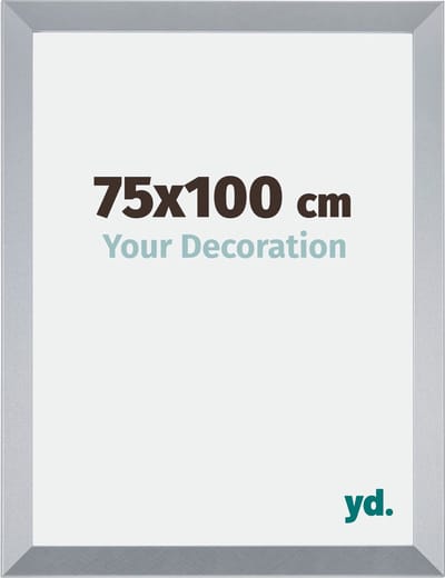 Your Decoration - Fotolijst 75x100 cm - MDF - Zilver Glans - Catania