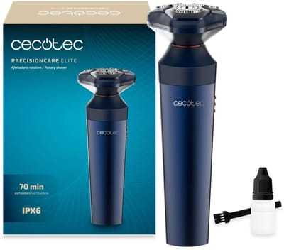 Cecotec Elektrisch Scheerapparaat PrecisionCare Elit IPX6 70min RVS Zwart