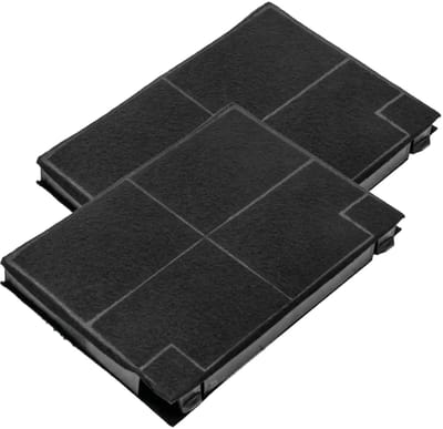 Multaparts® koolstof filter afzuigkap 19,5 x 14 x 2 cm - set a 2 stuks - | Filtercassette met actief kool om geurtjes tegen te gaan | Past in veel merken | Alternatief voor C0094514, type 141, CHF141/1, 484000008781