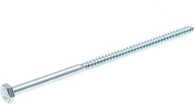 prime-line 9055422 LAG schroeven, hekwerk, 1/10,2 x 15,2 cm, zink verzilverd roestvrij staal, 100 stuks