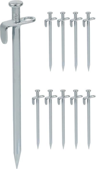 Doodadeals® - Tentharingen – Rotspen – Stormharing – 20 cm – RVS – Set van 10