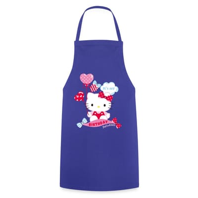 Hello Kitty Met Ballonnen Jarig Ontwerp Keukenschort