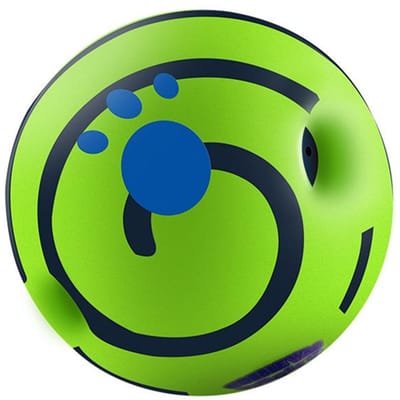 Jouet interactif pour chien Wobble Wag Giggle Glow Ball Émet des sons de rire amusants lorsqu'il est roulé ou secoué Les animaux de compagnie connaissent mieux que quiconque Vu à la télévision 8.8cm green