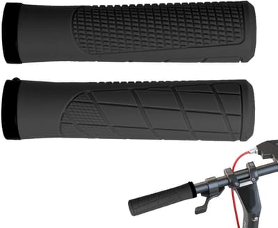 Fietshandgrepen Stuurgrepen - Fietsaccessoires - Comfortabel Fietsen - Schokabsorberend Ontwerp - 13.4cm Lengte - Zwart