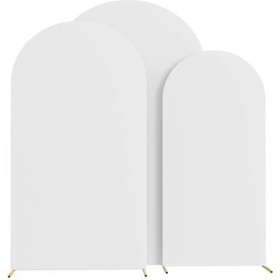1 stuk boogstandaardhoes voor bruiloftsbloemendeurdecoratie, polyester elastische set, achtergrondhoes, prop, gebruikt voor banketten (Zonder plank) 120x220cm(7.2Ft)