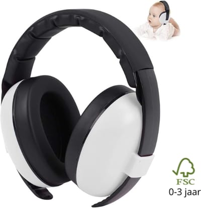 Baby Gehoorbescherming - Geluidsdempende koptelefoon - 31 dB NNR demping - 0-3 jaar - Uniseks