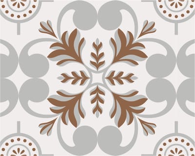 10 tegelstickers Portugees motief 20x25cm vintage bruin - backsplash - peel and stick - plakfolie - tegelstickers Portugal - badkamermuur, keukenmuur, toiletmuur - zelfklevend - rechthoekig - langwerpig