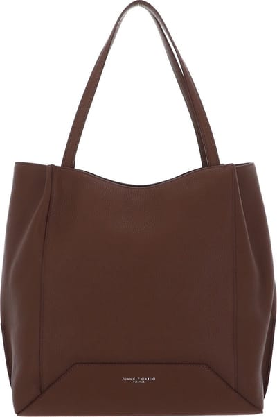 GIANNI CHIARINI Leren Schoudertas Shopper Ludovica Shopping Bag Castoro Bruine
