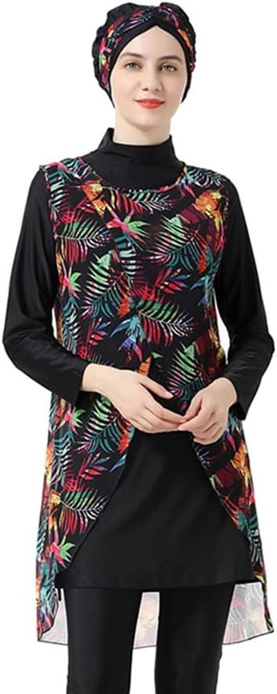 Modieuze zwemkleding voor vrouwen en meisjes, volledige dekking, bescheiden burkini en burqini voor het strand