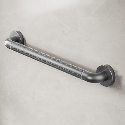 Handgrepen Badkamer - Douchebeugel Veiligheid - Voorkomen Uitglijden - Antislip Nachtzichtfunctie - 38 cm - Grijs
