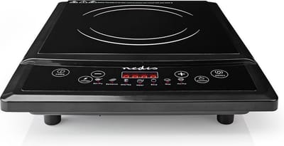 Nedis Inductiekookplaat - Kookzones: 1 - 2000 W - Oververhittingsbeveiliging - Zwart - Tijdschakelaar - Turbo-actie - Kinderslot - LCD scherm