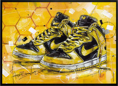 Sneaker print Wu-Tang LE 71x51 cm *ingelijst & gesigneerd